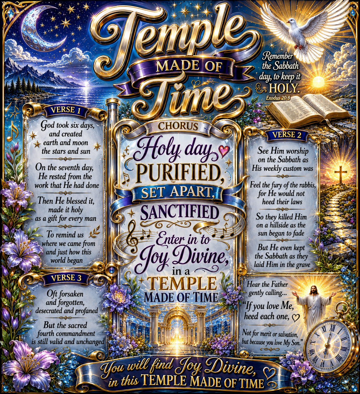 Temple Made of Time hymnal artwork